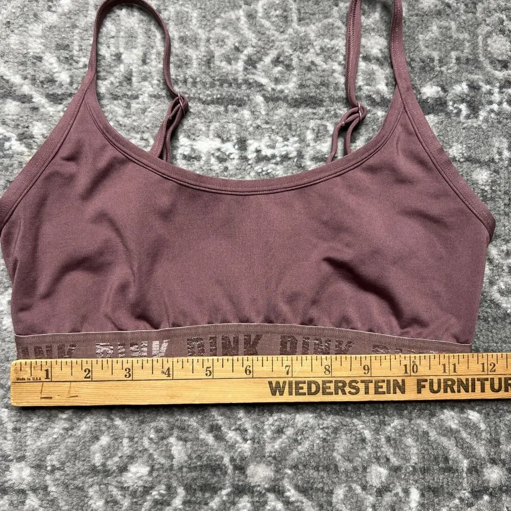Victorias Secret PINK Bralette Small Mauve Pink Unlined Pullover Comfort
